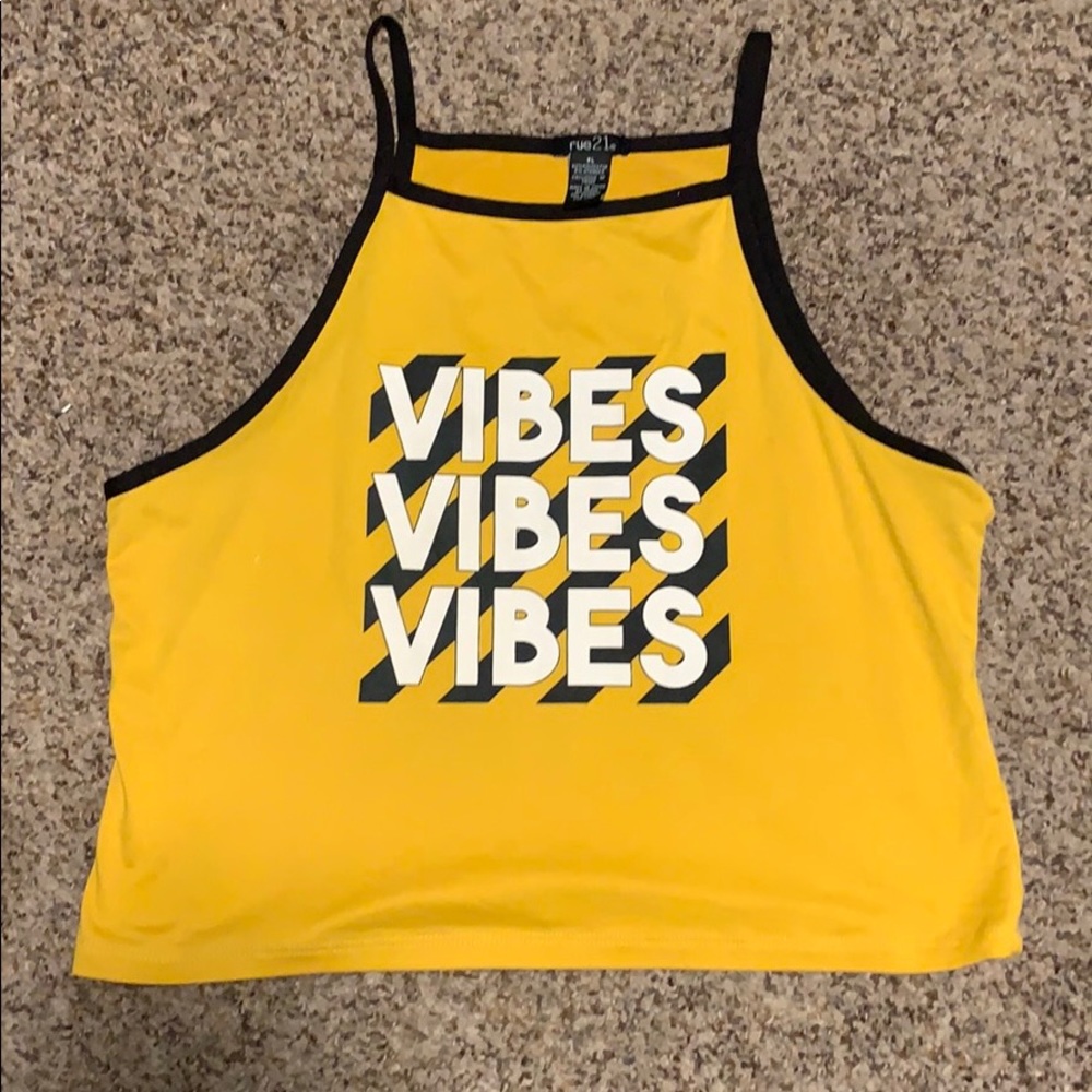 Mustard Yellow crop halter top